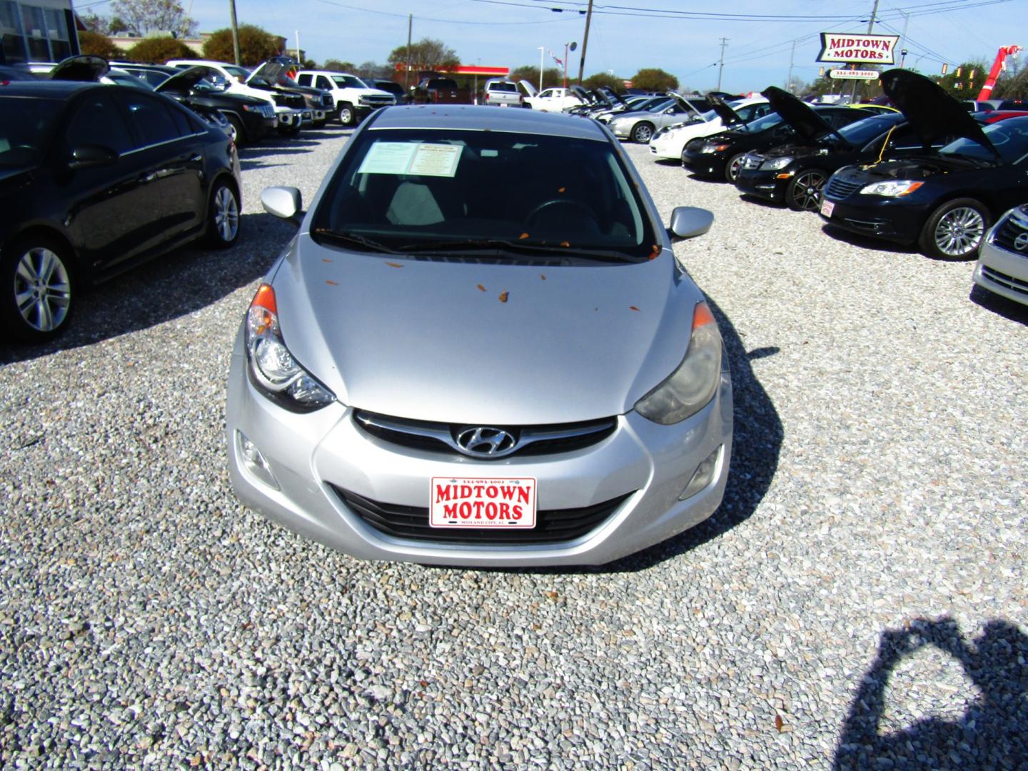 2012 Silver Hyundai Elantra GLS A/T (KMHDH4AE8CU) with an 1.8L L4 DOHC 16V engine, Automatic transmission, located at 15016 S Hwy 231, Midland City, AL, 36350, (334) 983-3001, 31.306210, -85.495277 - Photo#1